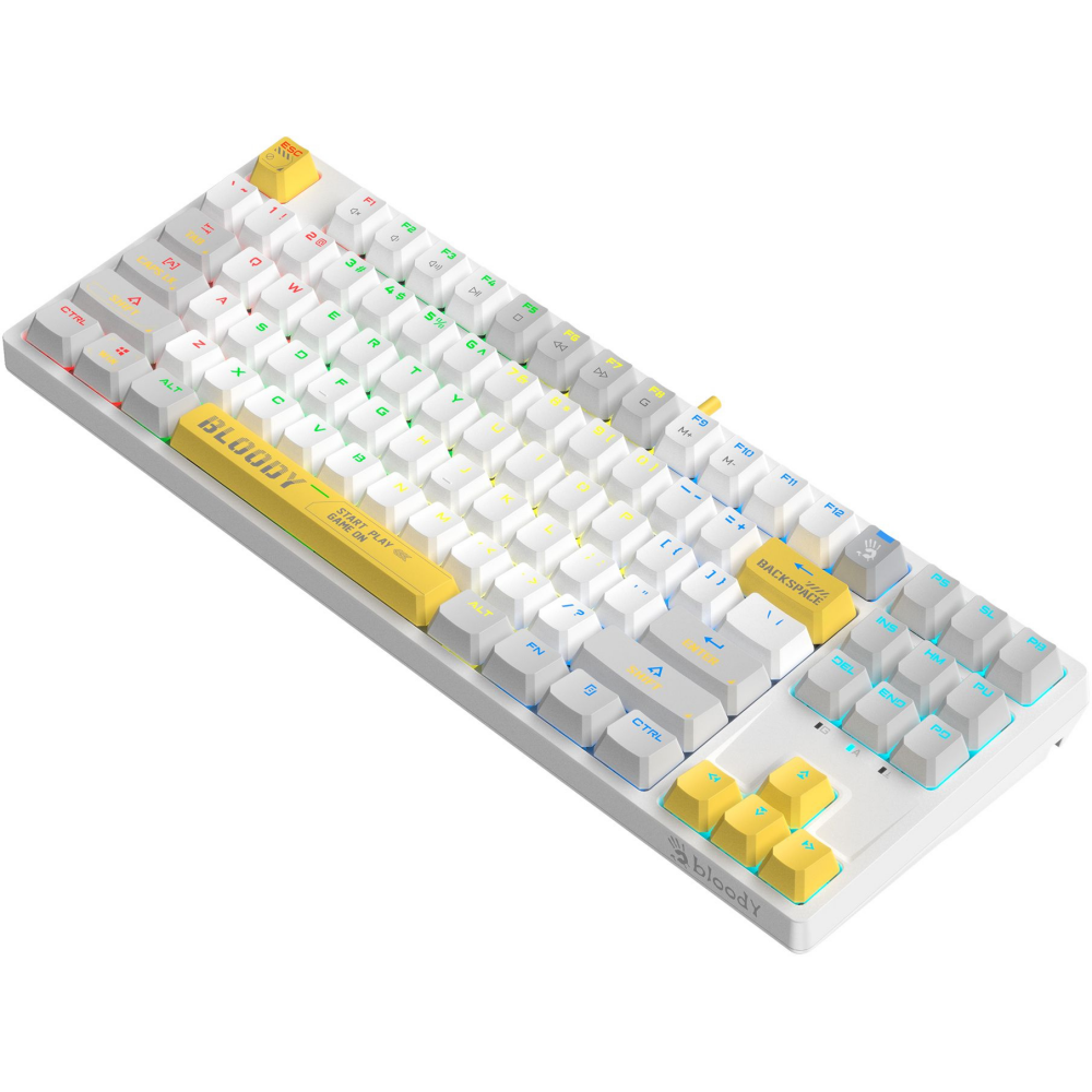 Клавиатура Bloody S87 Energy White - фото 3