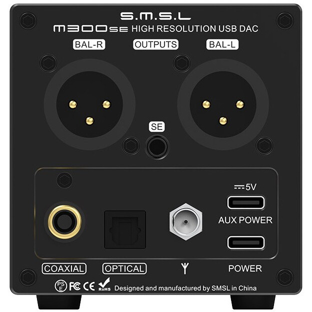 Цифро-аналоговый преобразователь S.M.S.L. M300SE Black - фото 4