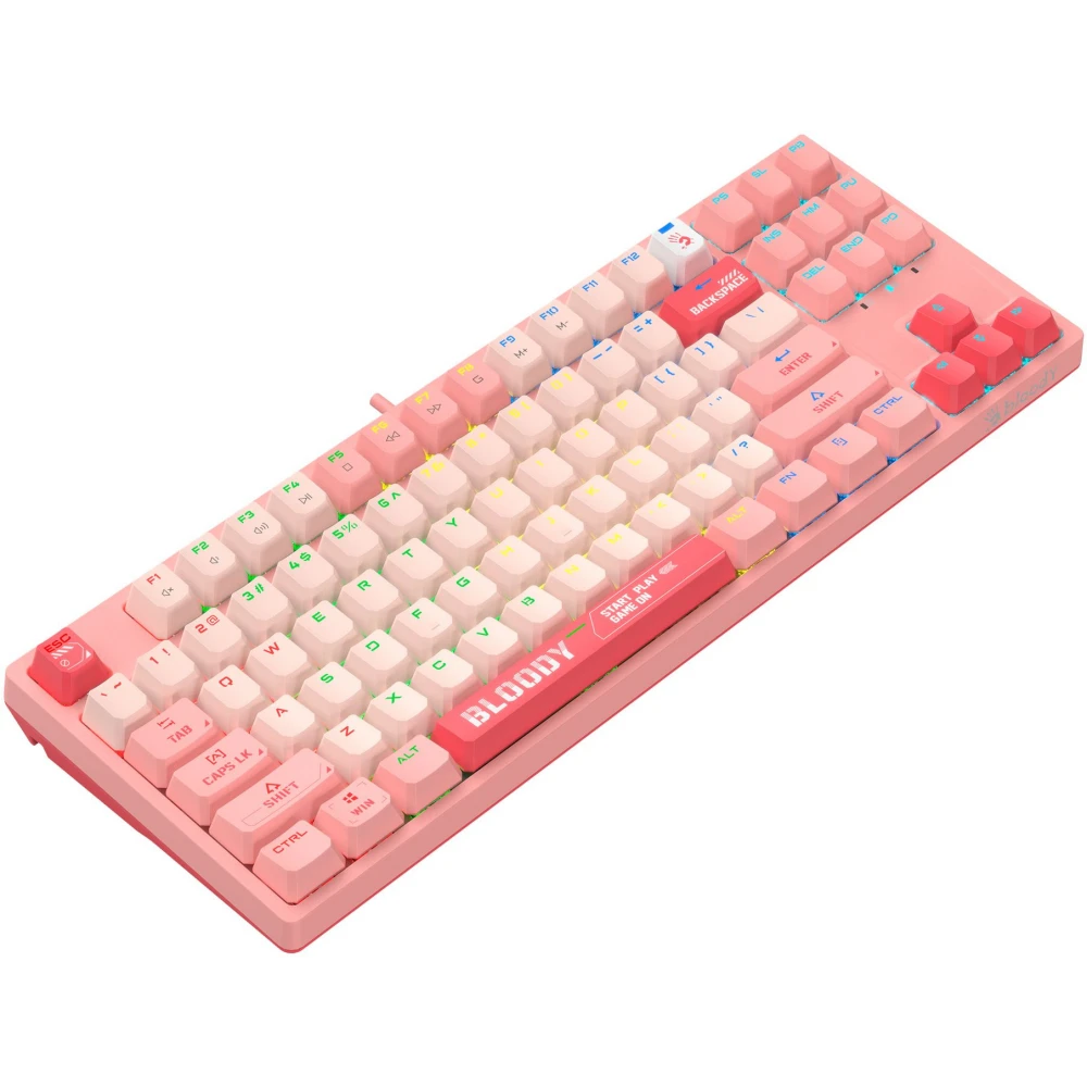 Клавиатура Bloody S87 Energy Pink - фото 2