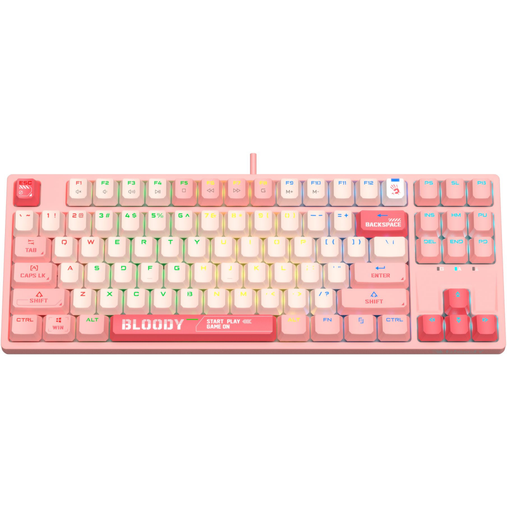 Клавиатура Bloody S87 Energy Pink - фото 6