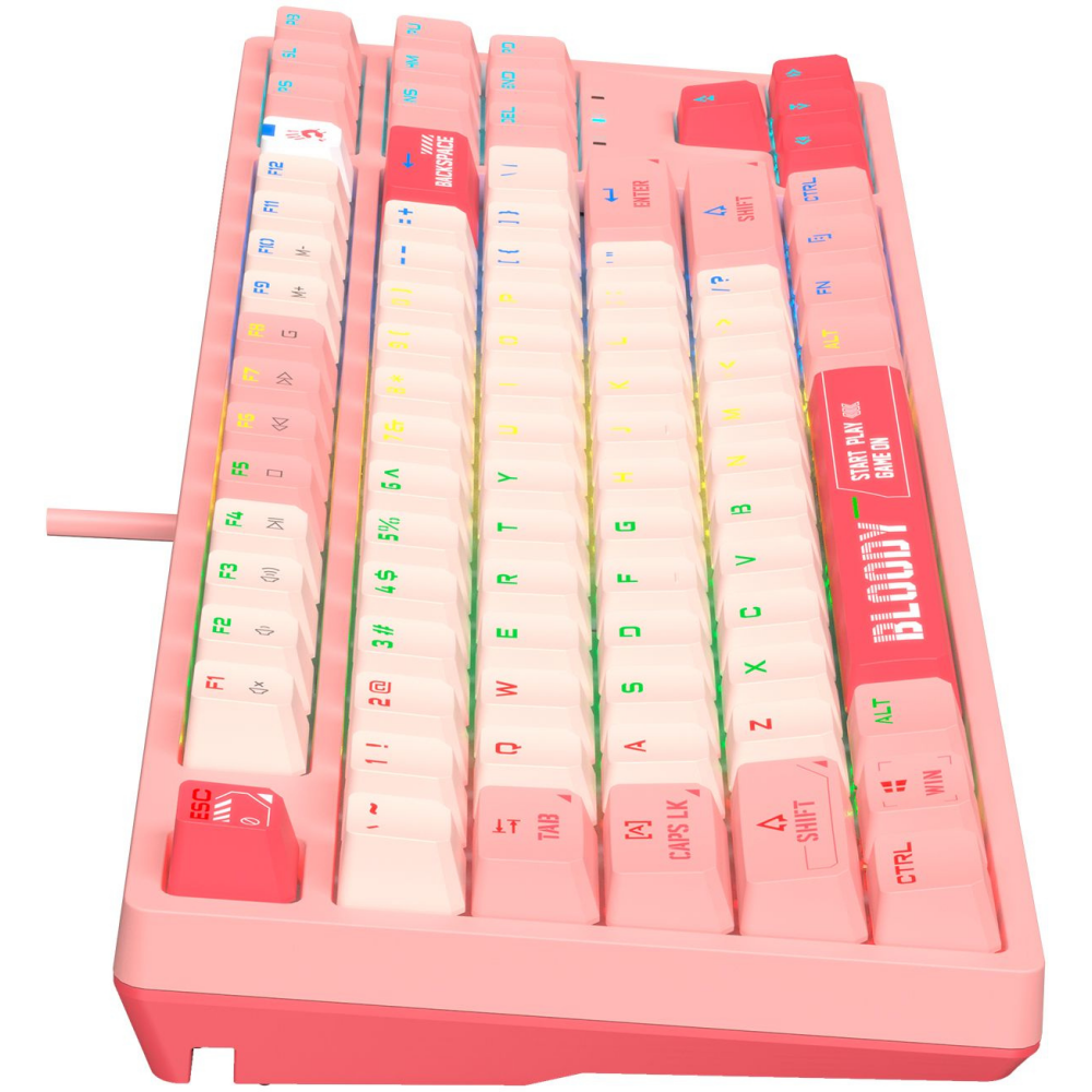 Клавиатура Bloody S87 Energy Pink - фото 8