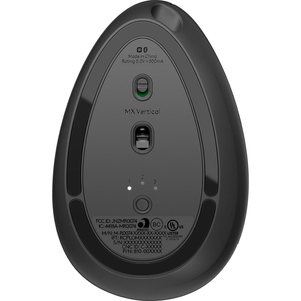 Мышь Logitech MX Vertical Black/Silver (910-005449) - фото 5