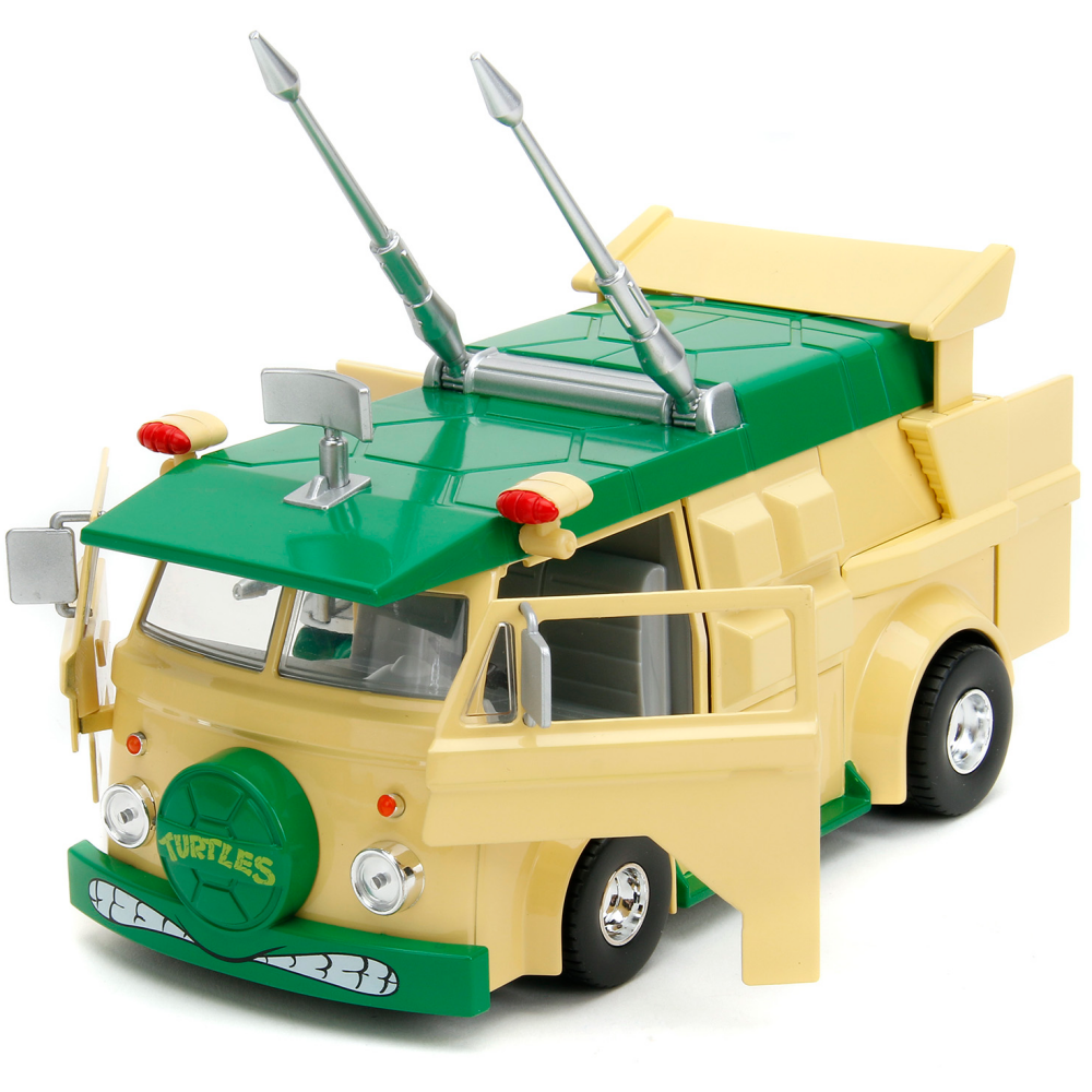 Коллекционная модель с фигуркой Jada Toys TMNT HWR Party Wagon (34529) - фото 2