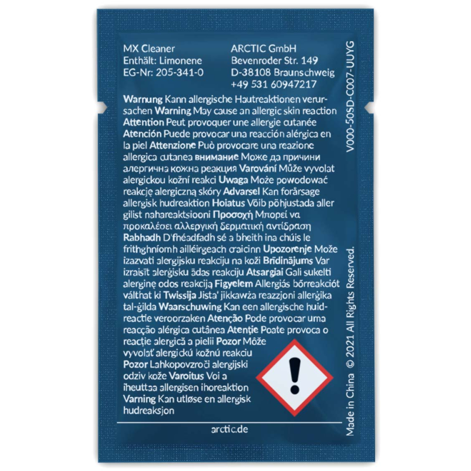 Салфетки для снятия термопасты Arctic MX Cleaner 40 шт. - ACTCP00033A - фото 2