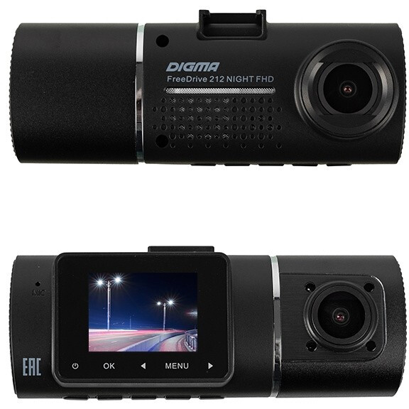Автомобильный видеорегистратор Digma FreeDrive 212 NIGHT FHD