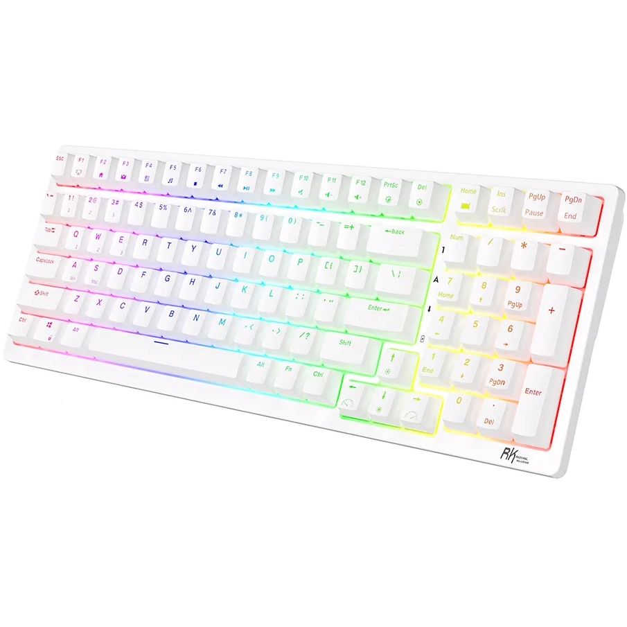 Клавиатура Royal Kludge RK98 White (Blue Switch): купить в интернет ...