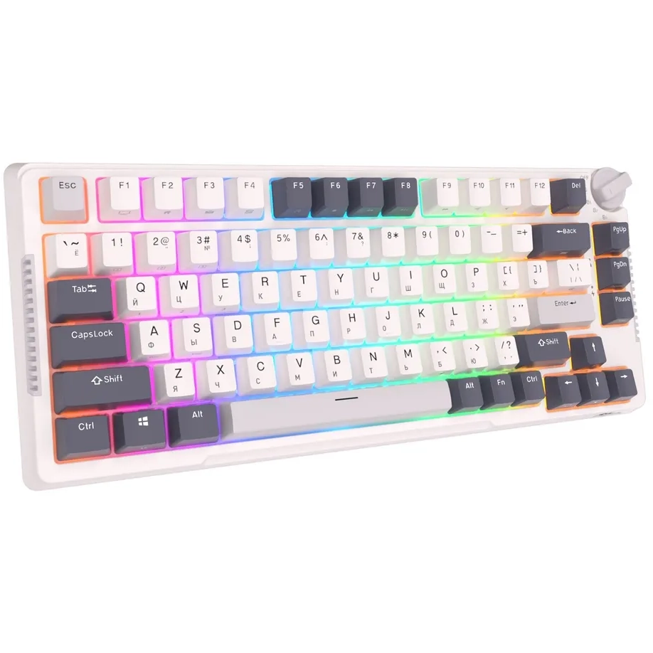 Клавиатура Royal Kludge RKH81 White Night (Sky Cyan Switch) - 6935280818516/24104 - фото 3