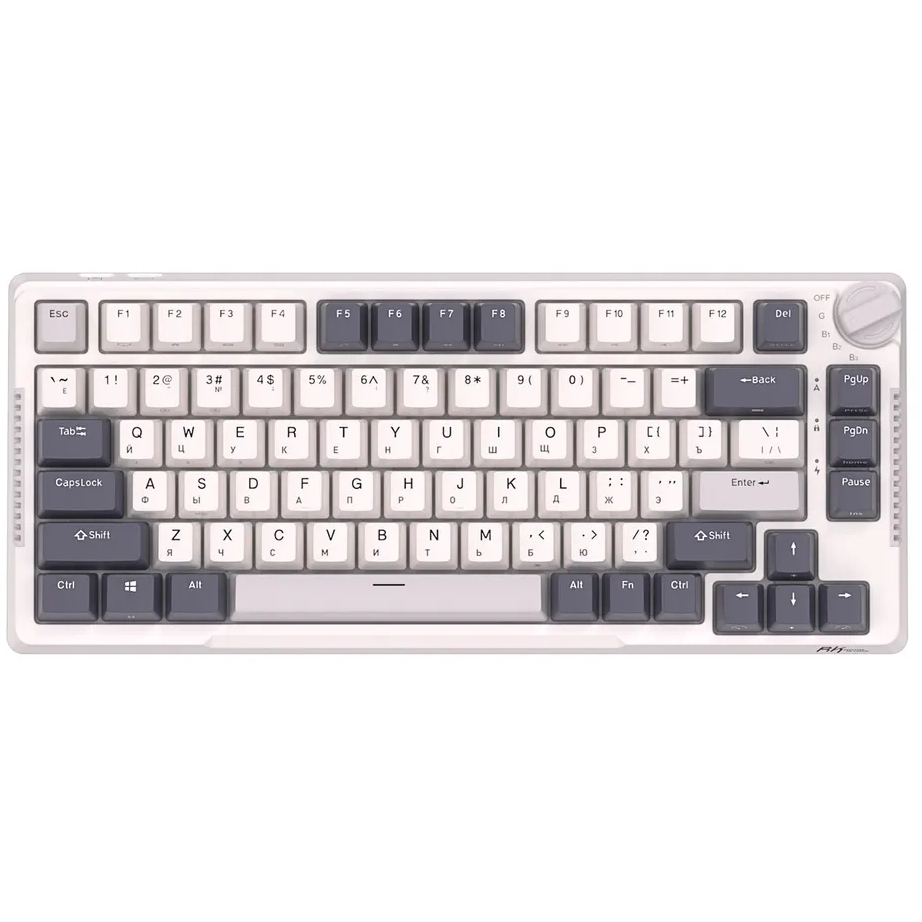 Клавиатура Royal Kludge RKH81 White Night (Sky Cyan Switch) - 6935280818516/24104 - фото 4