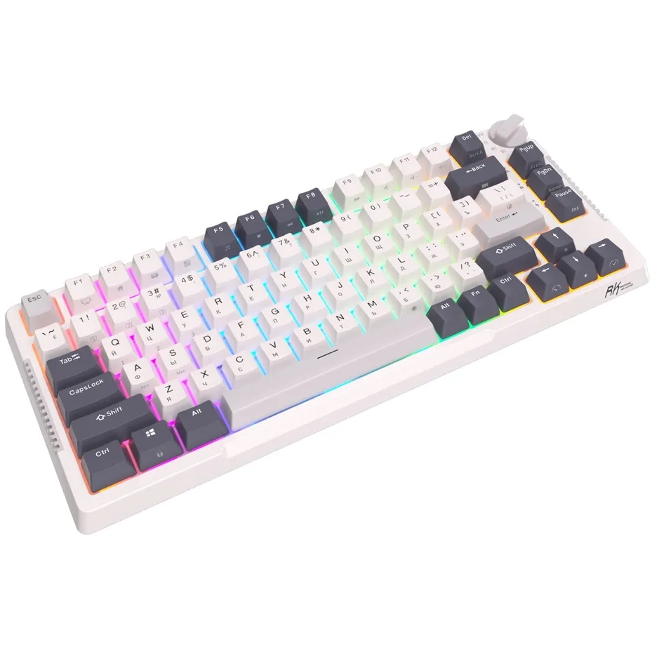 Клавиатура Royal Kludge RKH81 White Night (Sky Cyan Switch) - 6935280818516/24104 - фото 5