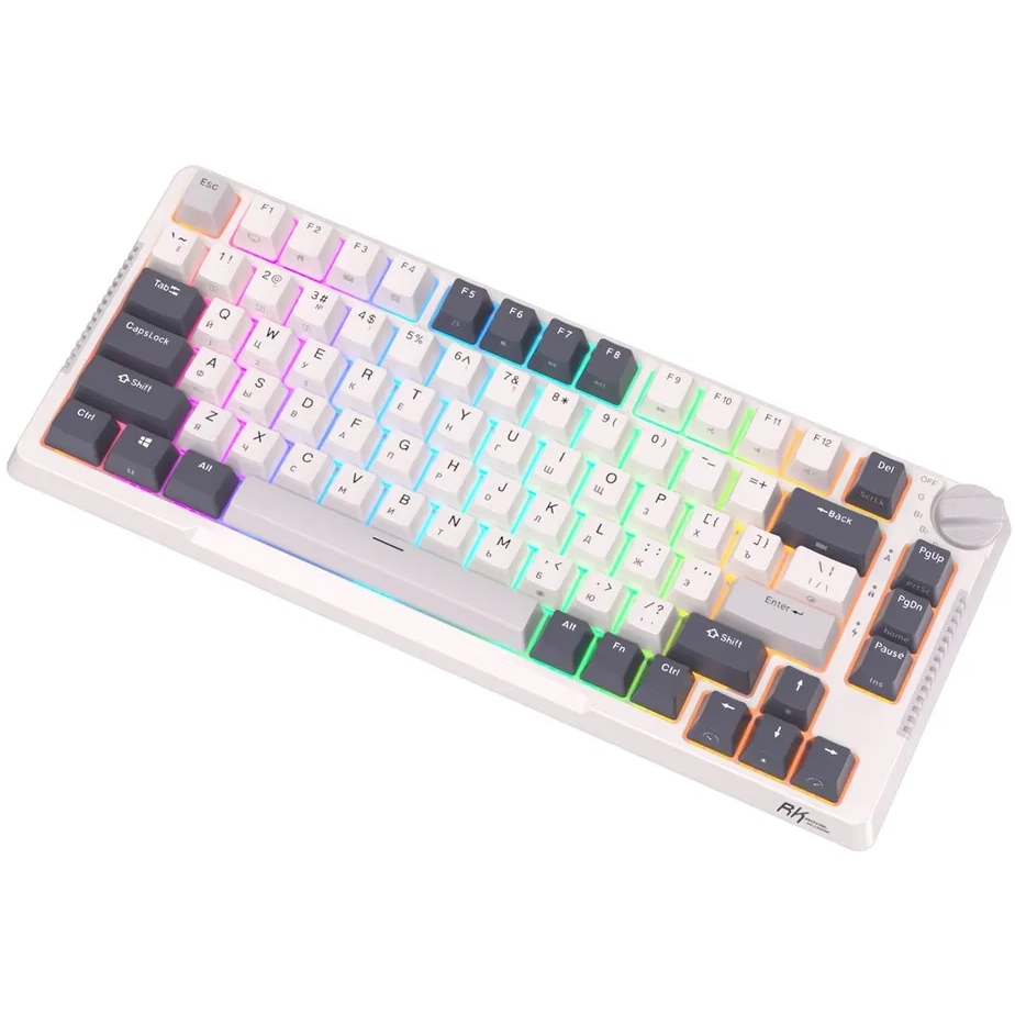 Клавиатура Royal Kludge RKH81 White Night (Sky Cyan Switch) - 6935280818516/24104 - фото 6