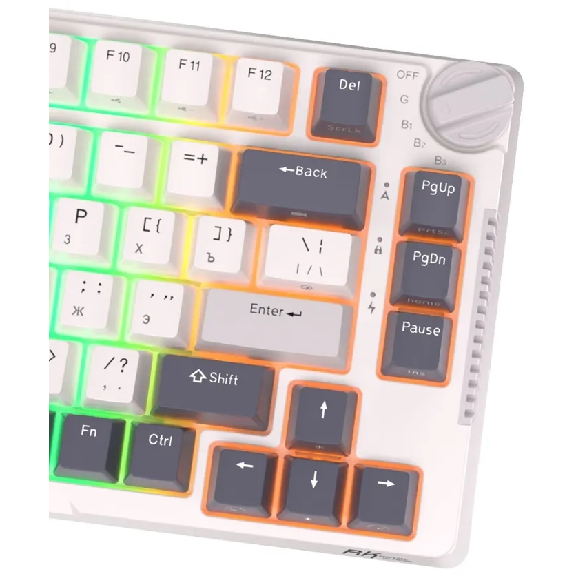 Клавиатура Royal Kludge RKH81 White Night (Sky Cyan Switch) - 6935280818516/24104 - фото 7