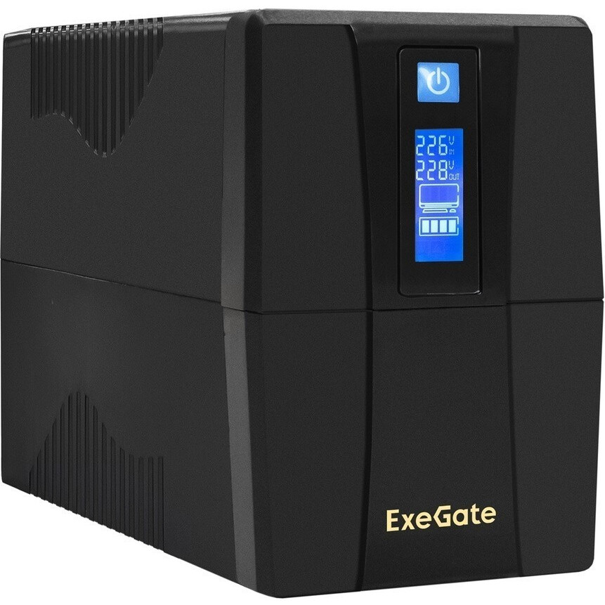 ИБП ExeGate Power Smart ULB-600.LCD.AVR.2SH.RJ.USB - EP212515RUS