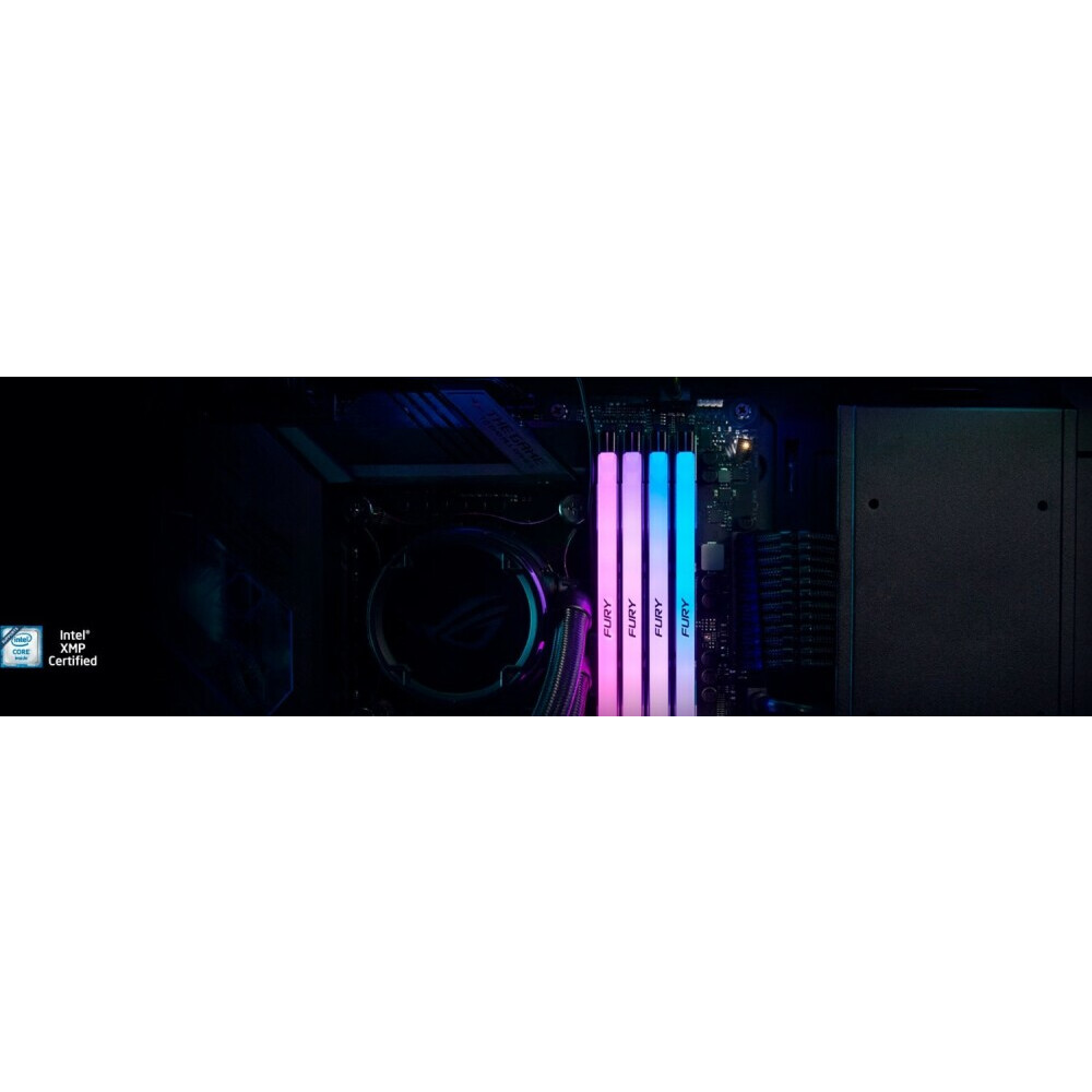 Оперативная память 16Gb DDR5 6400MHz Kingston Fury Renegade RGB (KF564C32RSA-16) - фото 4