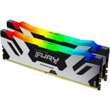 Оперативная память 48Gb DDR5 6400MHz Kingston Fury Renegade Silver RGB (KF564C32RSAK2-48) (2x24Gb KIT)