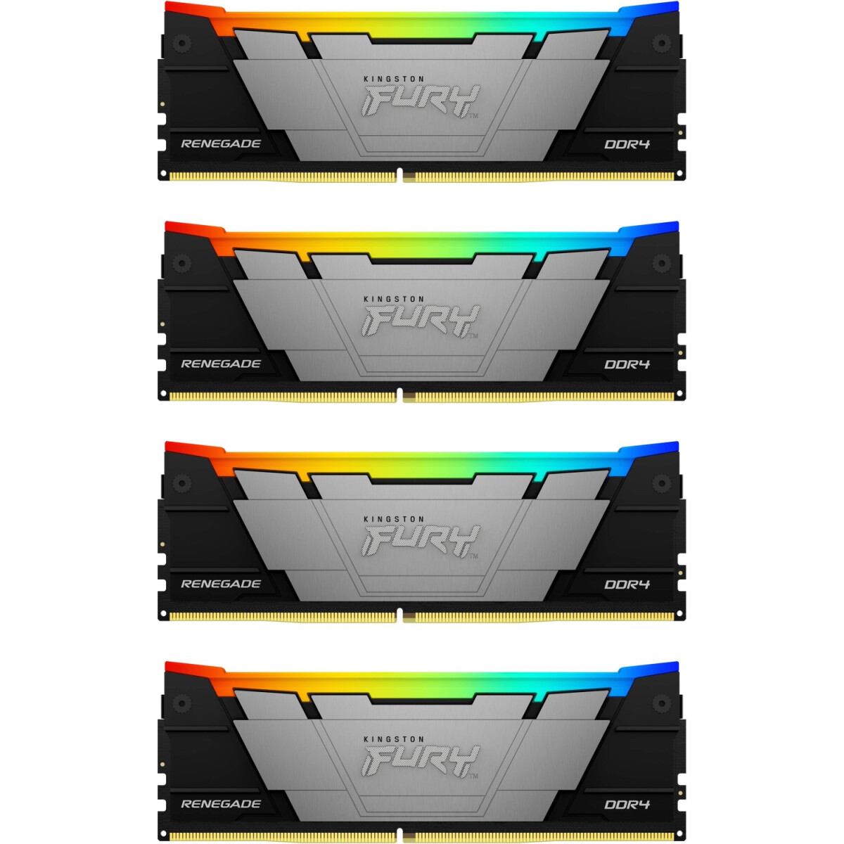 Оперативная память 128GB DDR4 3600MHz Kingston Fury Renegade RGB (KF436C18RB2AK4/128) (4x32GB KIT)