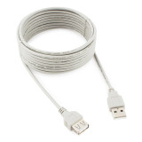 Кабель удлинительный USB A (M) - USB A (F), 4.5м, Cablexpert CC-USB2-AMAF-15-N