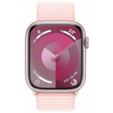 Умные часы Apple Watch Series 9 41mm Pink Aluminum Case with Light Pink Sport Loop (MR953LL/A)