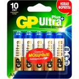 Батарейка GP 15A Ultra Plus Alkaline (AA, 10 шт.) (4891199222054)