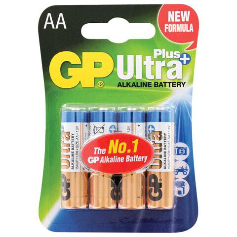 Батарейка GP 15A Ultra Plus Alkaline (AA, 4 шт.)