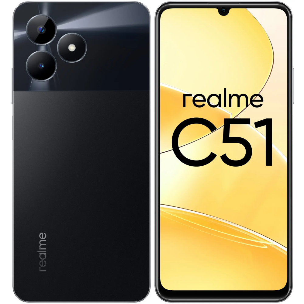Смартфон Realme C51 4/64Gb Black - 631011000845