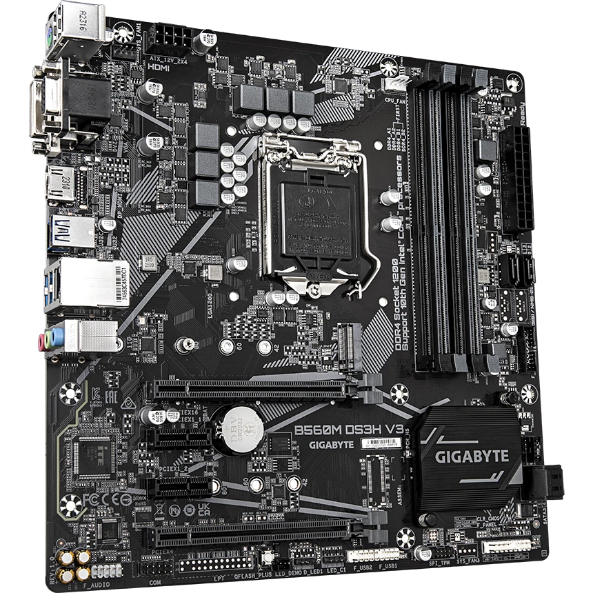 Материнская плата Gigabyte B560M DS3H V3 - фото 2
