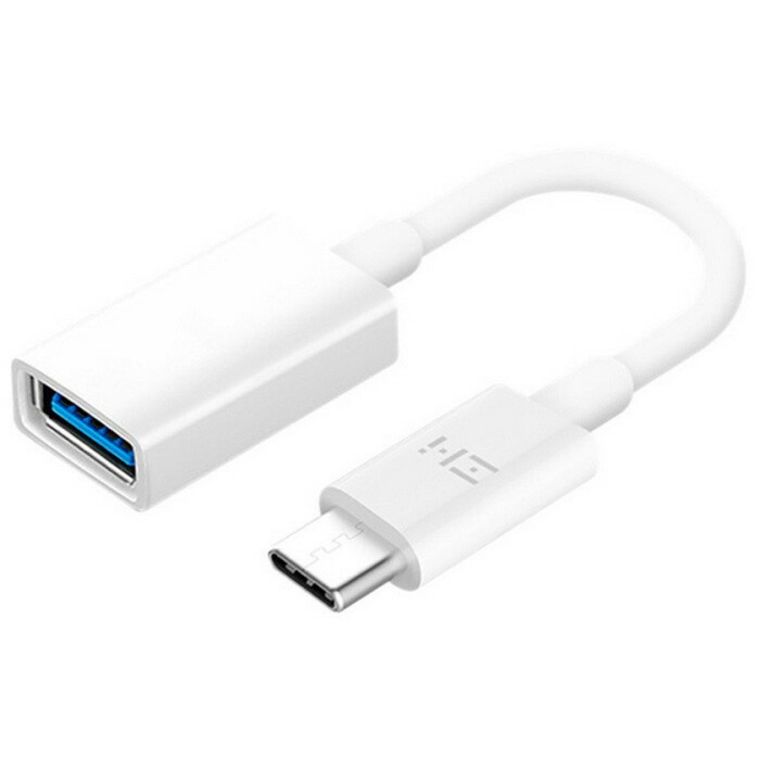Переходник USB A (F) - USB Type-C, Xiaomi ZMI AL271 White - ZMKAL271CNWH