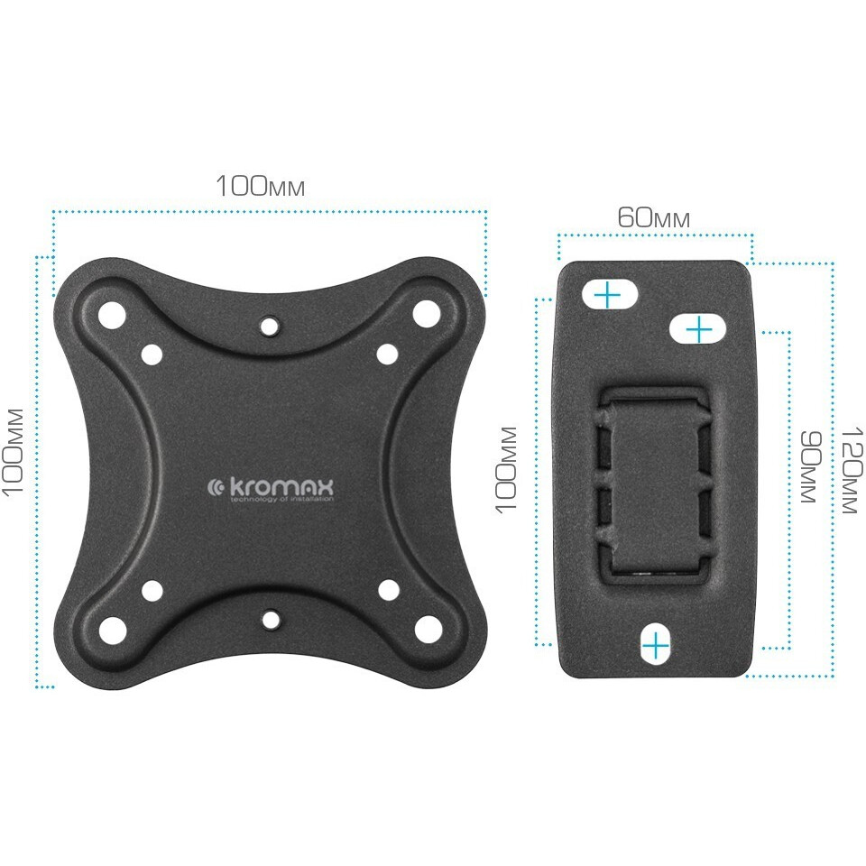 Кронштейн Kromax CORBEL-2 Black - фото 6