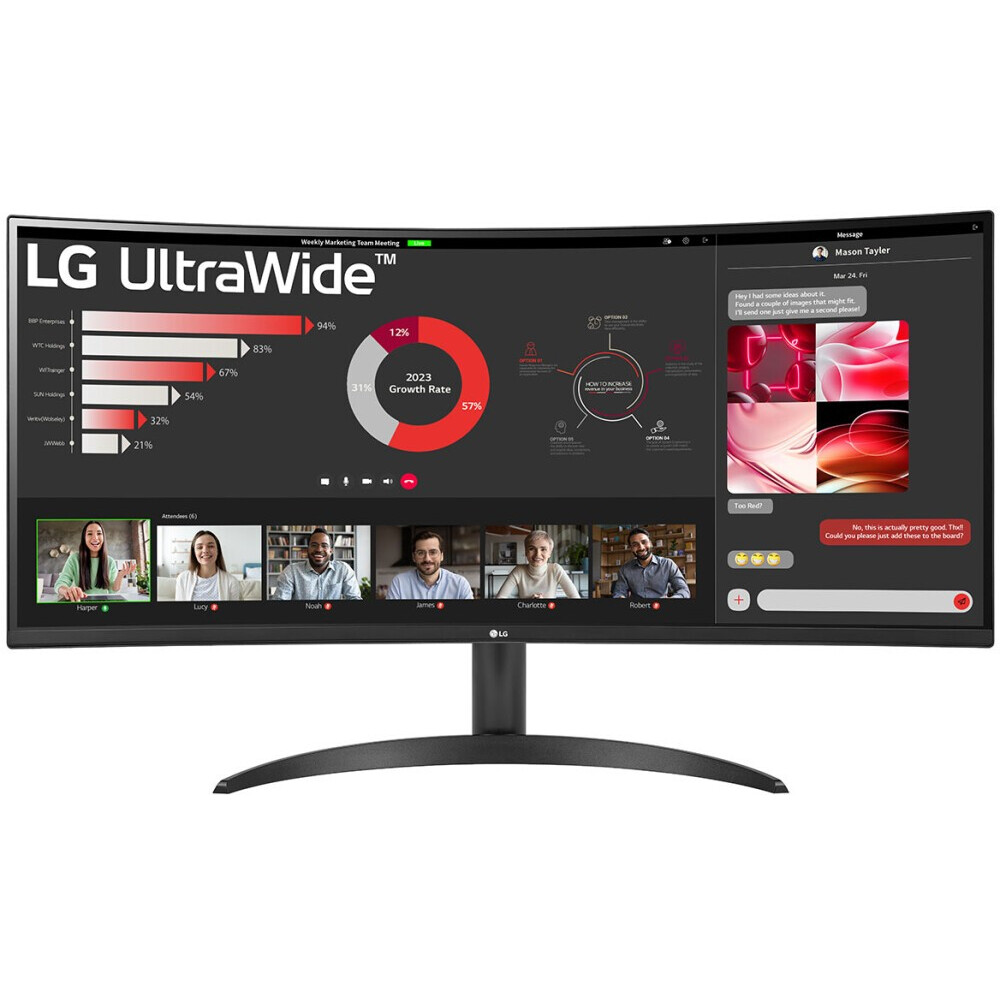 Монитор LG 34" 34WR50QC-B UltraWide