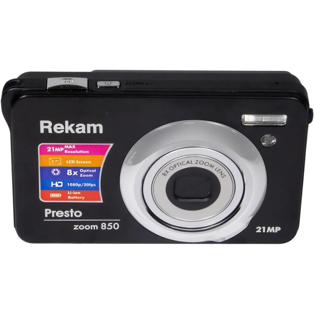 Фотоаппарат Rekam Presto Zoom 850 Black - 1107010102 - фото 2