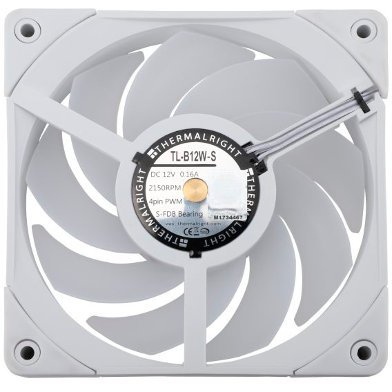Вентилятор для корпуса Thermalright TL-B12W-S (3 шт.) - TL-B12W-Sx3 - фото 4