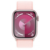 Умные часы Apple Watch Series 9 45mm Pink Aluminum Case with Light Pink Sport Loop (MR9J3LL/A)