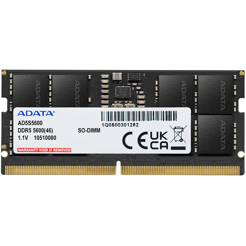 Оперативная память 8GB DDR5 5600MHz ADATA SO-DIMM (AD5S56008G-S)