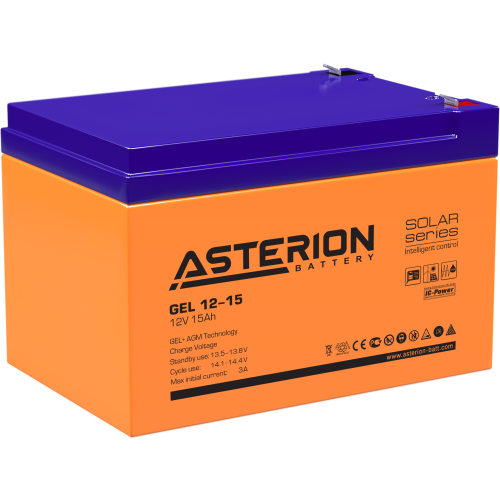 Аккумуляторная батарея Asterion GEL 12-15