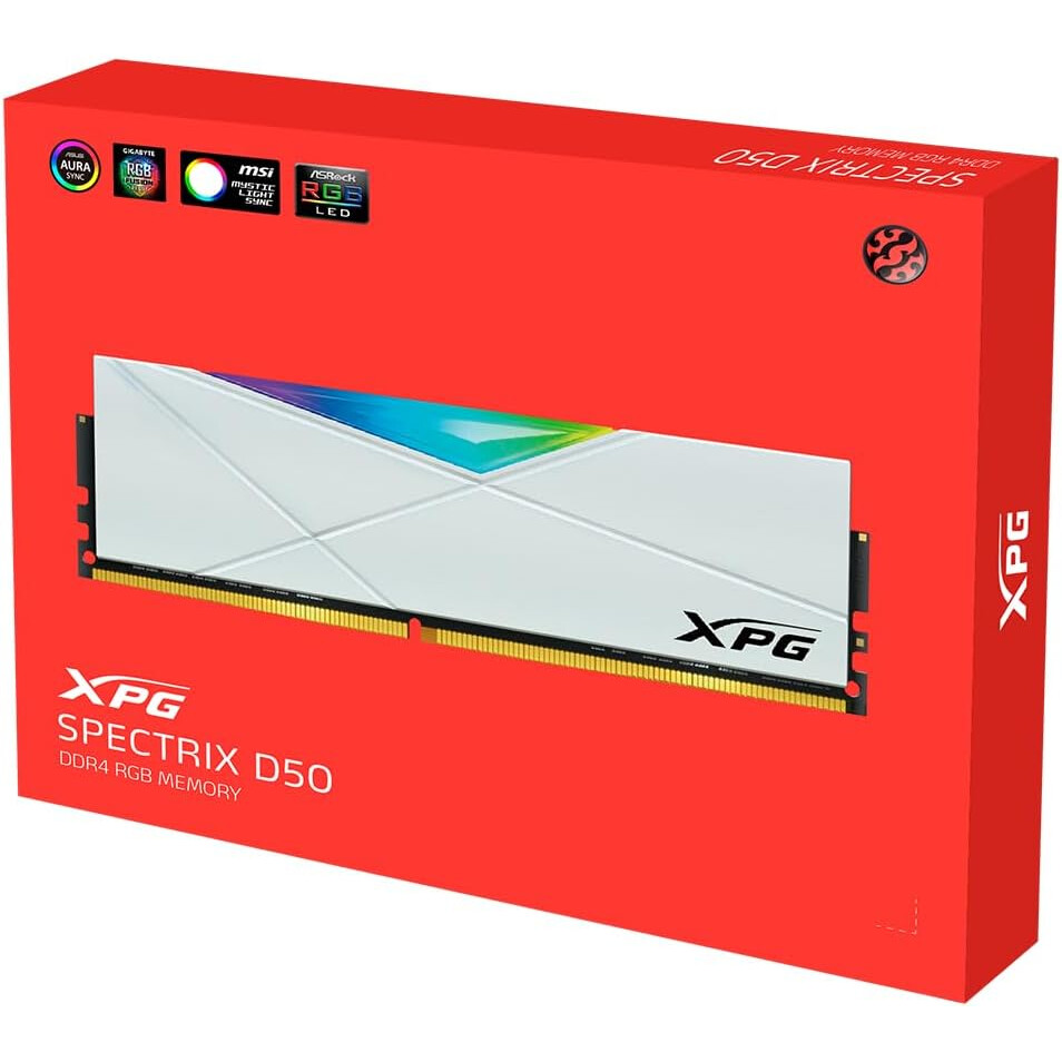 Оперативная память 8Gb DDR4 3200MHz ADATA XPG Spectrix D50 RGB (AX4U32008G16A-SW50) - фото 3