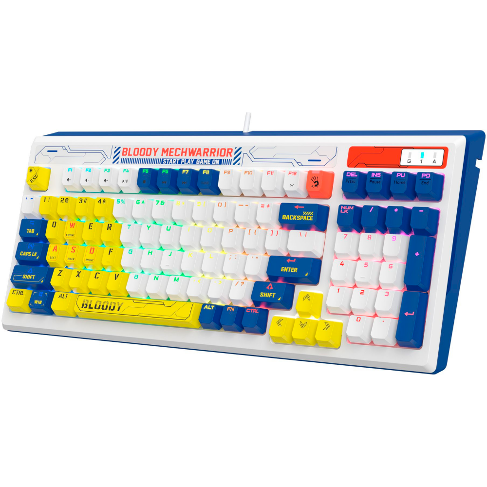 Клавиатура Bloody B950 Blue/White - фото 5