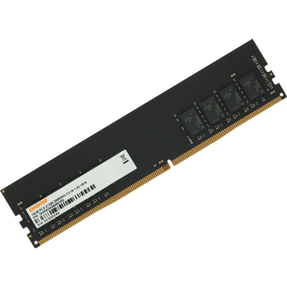 Оперативная память 16GB DDR4 2666MHz Digma (DGMAD42666016S)