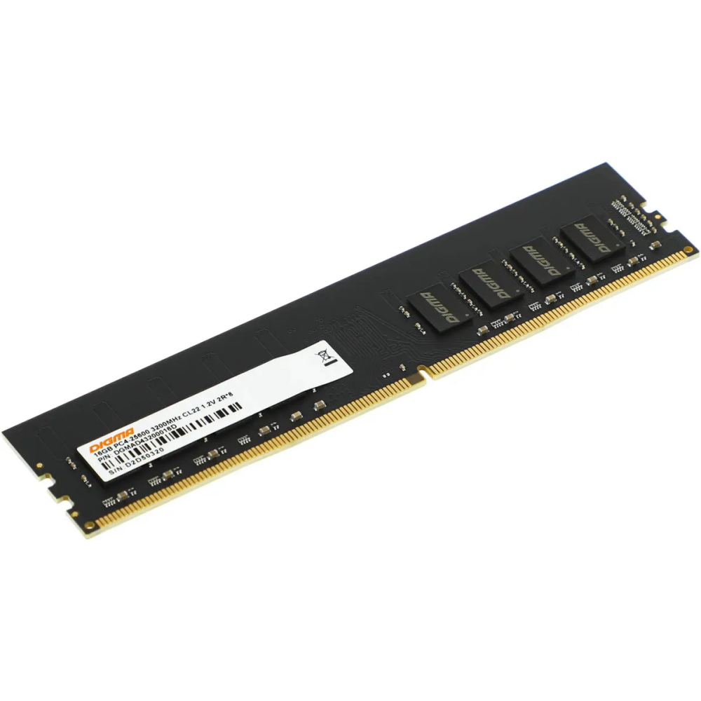 Оперативная память 16GB DDR4 3200MHz Digma (DGMAD43200016D)