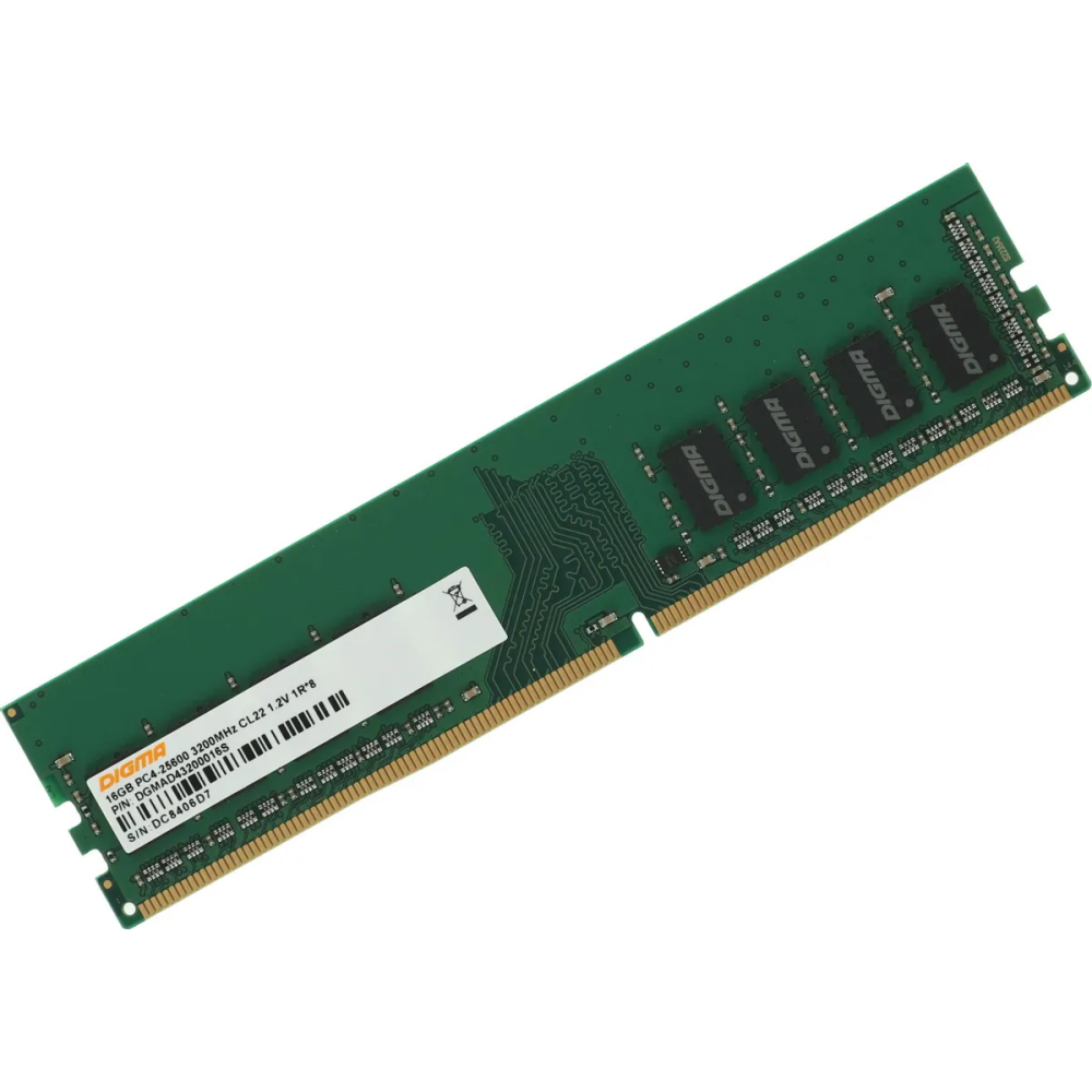 Оперативная память 16GB DDR4 3200MHz Digma (DGMAD43200016S)