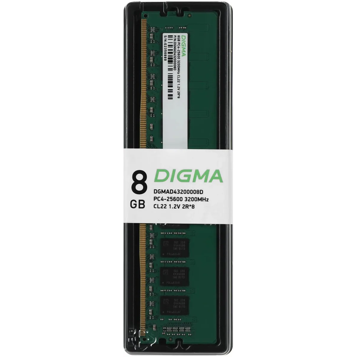 Оперативная память 8GB DDR4 3200MHz Digma (DGMAD43200008D)