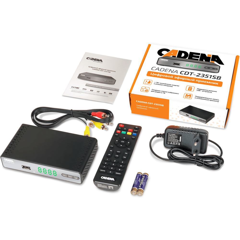 ТВ-тюнер Cadena CDT-2351SB - фото 4