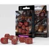 Набор кубиков Q Workshop Dragons Modern Dice Set Red & Gold (RDRA08)