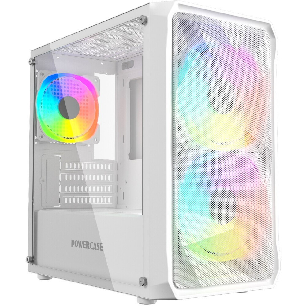 Корпус Powercase Mistral Micro A3W ARGB White - CMMAW-A3