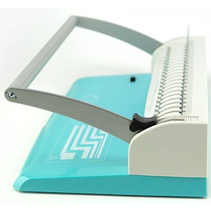 Брошюровщик (переплётчик) Гелеос БП-13+ Бирюзовый/Белый - БП13ПББ - фото 2