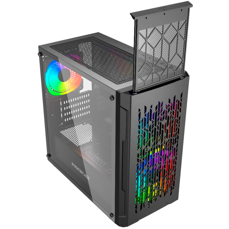 Корпус Powercase Mistral Micro D3B ARGB Black - CMMDB-A3 - фото 2