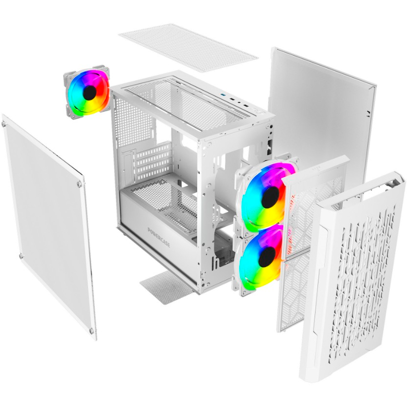 Корпус Powercase Mistral Micro D3W ARGB White - CMMDW-A3 - фото 11