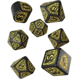Набор кубиков Q Workshop Harry Potter Hufflepuff Modern Dice Set - Black (190142/2023/4/A)