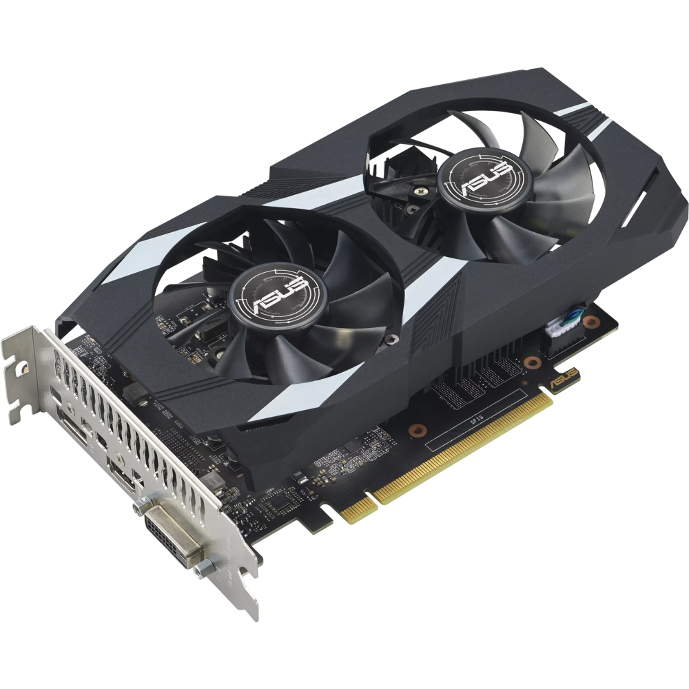 Видеокарта NVIDIA GeForce GTX 1650 ASUS 4Gb (DUAL-GTX1650-O4GD6-P-EVO)
