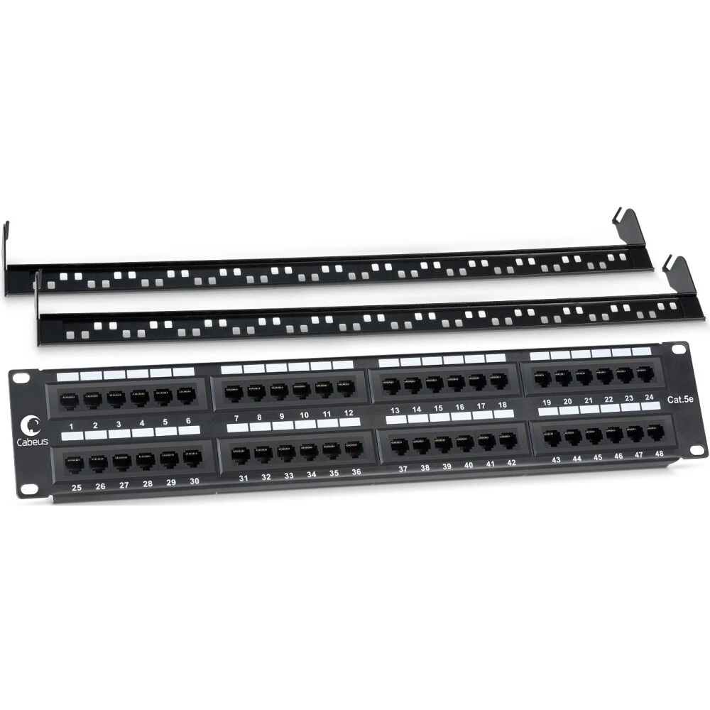 Патч-панель Cabeus PL-48-Cat.5e-Dual - фото 2