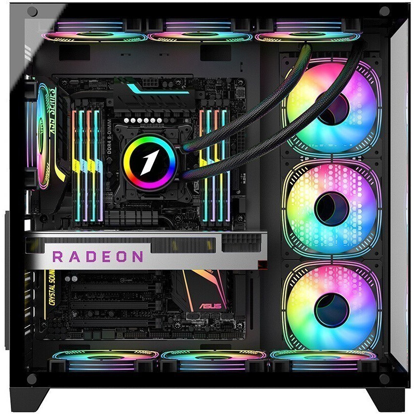 Корпус 1STPLAYER MEGAVIEW MV8-TP Black - MV8-TP-BK/984716 - фото 7