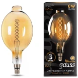 Светодиодная лампочка Gauss Vintage Filament BT180 2400K (8 Вт, E27) (151802008)